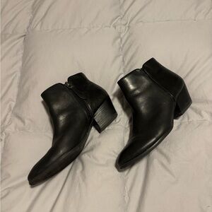 Franco Sarto Black Ankle Booties